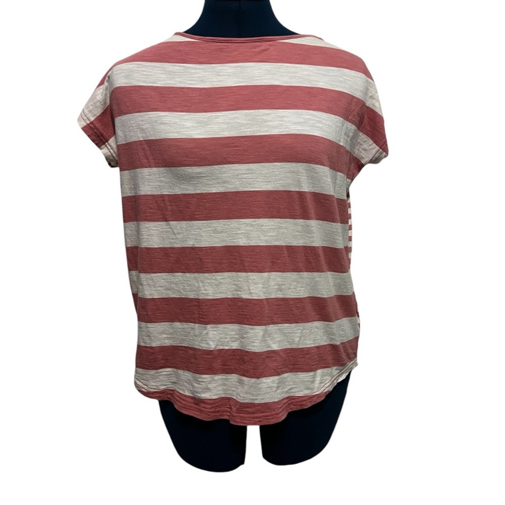 Chaps * mauve striped shirt